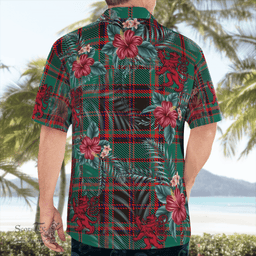 Scottish Clan Buchan Ancient Tartan Scottish Lion Hawaiian Shirt | Tartan Plaid Shirt Scottish Plaid Tartan Plaid - ScotsTee - scotstee.com