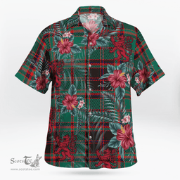 Scottish Clan Buchan Ancient Tartan Scottish Lion Hawaiian Shirt | Tartan Plaid Shirt Scottish Plaid Tartan Plaid - ScotsTee - scotstee.com