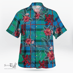 Scottish Clan Flower Of Scotland Tartan Scottish Lion Hawaiian Shirt | Tartan Plaid Shirt Scottish Plaid Tartan Plaid - ScotsTee - scotstee.com