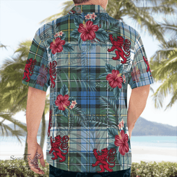 Scottish Clan Campbell Dress Ancient Tartan Scottish Lion Hawaiian Shirt | Tartan Plaid Shirt Scottish Plaid Tartan Plaid - ScotsTee - scotstee.com