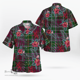 Scottish Clan Crosbie Tartan Scottish Lion Hawaiian Shirt | Tartan Plaid Shirt Scottish Plaid Tartan Plaid - ScotsTee - scotstee.com