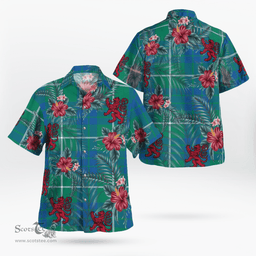 Scottish Clan Hamilton Hunting Ancient Tartan Scottish Lion Hawaiian Shirt | Tartan Plaid Shirt Scottish Plaid Tartan Plaid - ScotsTee - scotstee.com