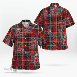 Scottish Clan Innes Modern Tartan Scottish Lion Hawaiian Shirt | Tartan Plaid Shirt Scottish Plaid Tartan Plaid - ScotsTee - scotstee.com