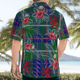 Scottish Clan MacIntyre Hunting Modern Tartan Scottish Lion Hawaiian Shirt | Tartan Plaid Shirt Scottish Plaid Tartan Plaid - ScotsTee - scotstee.com