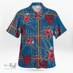 Scottish Clan MacLaine of Loch Buie Hunting Ancient Tartan Scottish Lion Hawaiian Shirt | Tartan Plaid Shirt Scottish Plaid Tartan Plaid - ScotsTee - scotstee.com