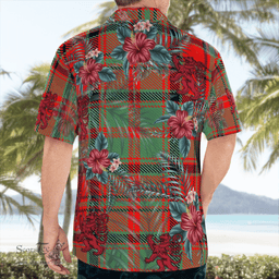 Scottish Clan Macnish Modern Tartan Scottish Lion Hawaiian Shirt | Tartan Plaid Shirt Scottish Plaid Tartan Plaid - ScotsTee - scotstee.com