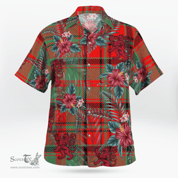 Scottish Clan Macnish Modern Tartan Scottish Lion Hawaiian Shirt | Tartan Plaid Shirt Scottish Plaid Tartan Plaid - ScotsTee - scotstee.com