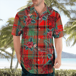 Scottish Clan Macnish Modern Tartan Scottish Lion Hawaiian Shirt | Tartan Plaid Shirt Scottish Plaid Tartan Plaid - ScotsTee - scotstee.com