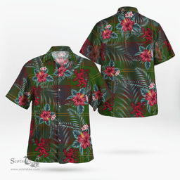 Scottish Clan Durie Tartan Scottish Lion Hawaiian Shirt | Tartan Plaid Shirt Scottish Plaid Tartan Plaid - ScotsTee - scotstee.com