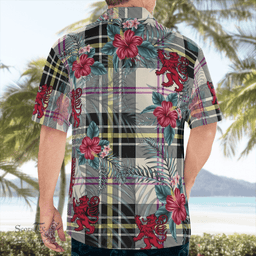Scottish Clan MacPherson Dress Ancient Tartan Scottish Lion Hawaiian Shirt | Tartan Plaid Shirt Scottish Plaid Tartan Plaid - ScotsTee - scotstee.com