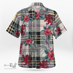 Scottish Clan MacPherson Dress Ancient Tartan Scottish Lion Hawaiian Shirt | Tartan Plaid Shirt Scottish Plaid Tartan Plaid - ScotsTee - scotstee.com