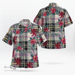 Scottish Clan MacPherson Dress Ancient Tartan Scottish Lion Hawaiian Shirt | Tartan Plaid Shirt Scottish Plaid Tartan Plaid - ScotsTee - scotstee.com