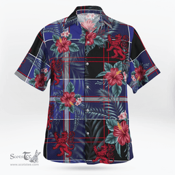 Scottish Clan Dunlop Modern Tartan Scottish Lion Hawaiian Shirt | Tartan Plaid Shirt Scottish Plaid Tartan Plaid - ScotsTee - scotstee.com