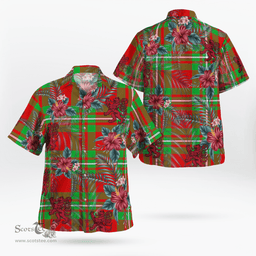 Scottish Clan Grierson Tartan Scottish Lion Hawaiian Shirt | Tartan Plaid Shirt Scottish Plaid Tartan Plaid - ScotsTee - scotstee.com