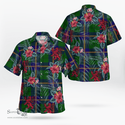 Scottish Clan Carmichael Modern Tartan Scottish Lion Hawaiian Shirt | Tartan Plaid Shirt Scottish Plaid Tartan Plaid - ScotsTee - scotstee.com