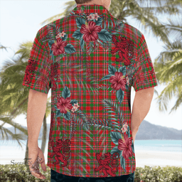 Scottish Clan MacAlister Tartan Scottish Lion Hawaiian Shirt | Tartan Plaid Shirt Scottish Plaid Tartan Plaid - ScotsTee - scotstee.com
