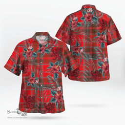 Scottish Clan Grant Weathered Tartan Scottish Lion Hawaiian Shirt | Tartan Plaid Shirt Scottish Plaid Tartan Plaid - ScotsTee - scotstee.com