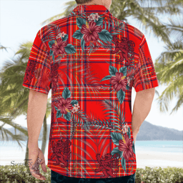 Scottish Clan Burnett Modern Tartan Scottish Lion Hawaiian Shirt | Tartan Plaid Shirt Scottish Plaid Tartan Plaid - ScotsTee - scotstee.com