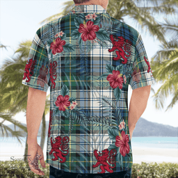Scottish Clan Gordon Dress Ancient Tartan Scottish Lion Hawaiian Shirt | Tartan Plaid Shirt Scottish Plaid Tartan Plaid - ScotsTee - scotstee.com