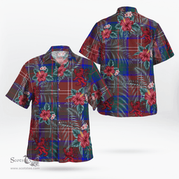 Scottish Clan Chisholm Hunting Modern Tartan Scottish Lion Hawaiian Shirt | Tartan Plaid Shirt Scottish Plaid Tartan Plaid - ScotsTee - scotstee.com