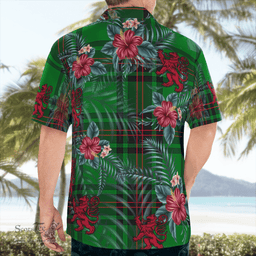 Scottish Clan Ged Tartan Scottish Lion Hawaiian Shirt | Tartan Plaid Shirt Scottish Plaid Tartan Plaid - ScotsTee - scotstee.com