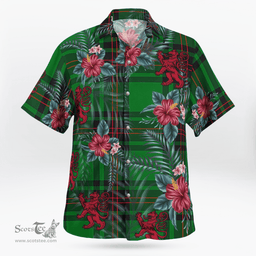 Scottish Clan Ged Tartan Scottish Lion Hawaiian Shirt | Tartan Plaid Shirt Scottish Plaid Tartan Plaid - ScotsTee - scotstee.com