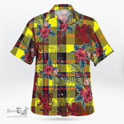 Scottish Clan Jardine Tartan Scottish Lion Hawaiian Shirt | Tartan Plaid Shirt Scottish Plaid Tartan Plaid - ScotsTee - scotstee.com