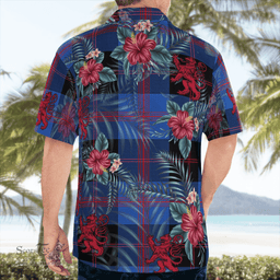 Scottish Clan Maule Tartan Scottish Lion Hawaiian Shirt | Tartan Plaid Shirt Scottish Plaid Tartan Plaid - ScotsTee - scotstee.com
