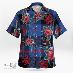 Scottish Clan Maule Tartan Scottish Lion Hawaiian Shirt | Tartan Plaid Shirt Scottish Plaid Tartan Plaid - ScotsTee - scotstee.com