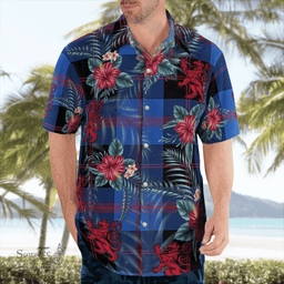 Scottish Clan Maule Tartan Scottish Lion Hawaiian Shirt | Tartan Plaid Shirt Scottish Plaid Tartan Plaid - ScotsTee - scotstee.com
