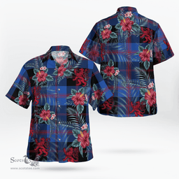 Scottish Clan Maule Tartan Scottish Lion Hawaiian Shirt | Tartan Plaid Shirt Scottish Plaid Tartan Plaid - ScotsTee - scotstee.com