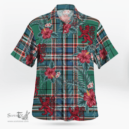 Scottish Clan MacFarlane Hunting Ancient Tartan Scottish Lion Hawaiian Shirt | Tartan Plaid Shirt Scottish Plaid Tartan Plaid - ScotsTee - scotstee.com