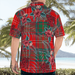 Scottish Clan Chisholm Modern Tartan Scottish Lion Hawaiian Shirt | Tartan Plaid Shirt Scottish Plaid Tartan Plaid - ScotsTee - scotstee.com