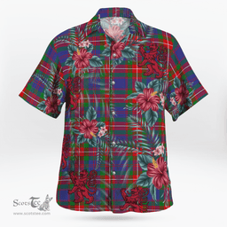 Scottish Clan Fraser of Lovat Tartan Scottish Lion Hawaiian Shirt | Tartan Plaid Shirt Scottish Plaid Tartan Plaid - ScotsTee - scotstee.com