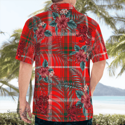 Scottish Clan Duke of Rothesay Modern Tartan Scottish Lion Hawaiian Shirt | Tartan Plaid Shirt Scottish Plaid Tartan Plaid - ScotsTee - scotstee.com