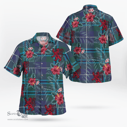 Scottish Clan Douglas Modern Tartan Scottish Lion Hawaiian Shirt | Tartan Plaid Shirt Scottish Plaid Tartan Plaid - ScotsTee - scotstee.com