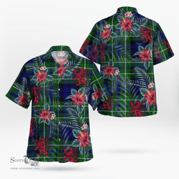 Scottish Clan MacNeil (of Colonsay) Tartan Scottish Lion Hawaiian Shirt | Tartan Plaid Shirt Scottish Plaid Tartan Plaid - ScotsTee - scotstee.com