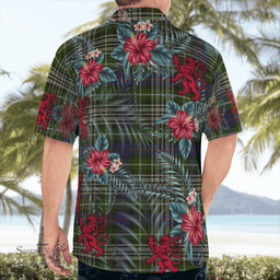Scottish Clan Davidson Tulloch Dress Tartan Scottish Lion Hawaiian Shirt | Tartan Plaid Shirt Scottish Plaid Tartan Plaid - ScotsTee - scotstee.com