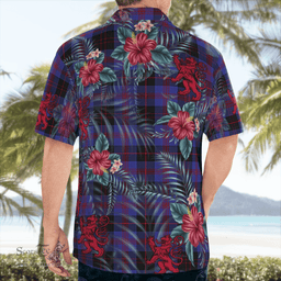 Scottish Clan Garden Tartan Scottish Lion Hawaiian Shirt | Tartan Plaid Shirt Scottish Plaid Tartan Plaid - ScotsTee - scotstee.com