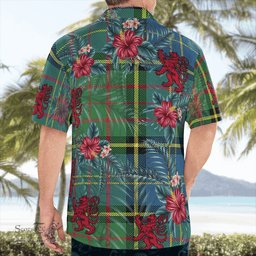 Scottish Clan MacMillan Hunting Ancient Tartan Scottish Lion Hawaiian Shirt | Tartan Plaid Shirt Scottish Plaid Tartan Plaid - ScotsTee - scotstee.com