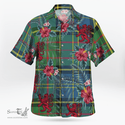 Scottish Clan MacMillan Hunting Ancient Tartan Scottish Lion Hawaiian Shirt | Tartan Plaid Shirt Scottish Plaid Tartan Plaid - ScotsTee - scotstee.com