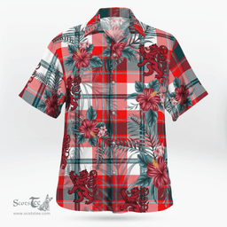 Scottish Clan Glasgow District Tartan Scottish Lion Hawaiian Shirt | Tartan Plaid Shirt Scottish Plaid Tartan Plaid - ScotsTee - scotstee.com