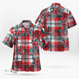 Scottish Clan Glasgow District Tartan Scottish Lion Hawaiian Shirt | Tartan Plaid Shirt Scottish Plaid Tartan Plaid - ScotsTee - scotstee.com