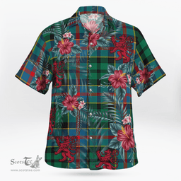 Scottish Clan Byres 1 Tartan Scottish Lion Hawaiian Shirt | Tartan Plaid Shirt Scottish Plaid Tartan Plaid - ScotsTee - scotstee.com