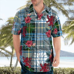 Scottish Clan Campbell Dress Tartan Scottish Lion Hawaiian Shirt | Tartan Plaid Shirt Scottish Plaid Tartan Plaid - ScotsTee - scotstee.com