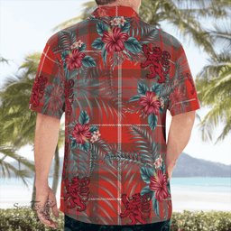 Scottish Clan Fraser Weathered Tartan Scottish Lion Hawaiian Shirt | Tartan Plaid Shirt Scottish Plaid Tartan Plaid - ScotsTee - scotstee.com
