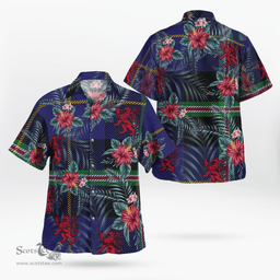 Scottish Clan Italian National Tartan Scottish Lion Hawaiian Shirt | Tartan Plaid Shirt Scottish Plaid Tartan Plaid - ScotsTee - scotstee.com