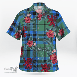 Scottish Clan Falconer Tartan Scottish Lion Hawaiian Shirt | Tartan Plaid Shirt Scottish Plaid Tartan Plaid - ScotsTee - scotstee.com