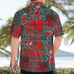 Scottish Clan Cumming Modern Tartan Scottish Lion Hawaiian Shirt | Tartan Plaid Shirt Scottish Plaid Tartan Plaid - ScotsTee - scotstee.com