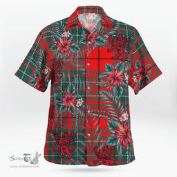 Scottish Clan Cumming Modern Tartan Scottish Lion Hawaiian Shirt | Tartan Plaid Shirt Scottish Plaid Tartan Plaid - ScotsTee - scotstee.com